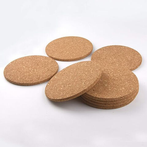 Corcho posavasos trípode, almohadilla térmica, tablero de corcho redondo para cocina, mesa de comedor, ollas y sartenes, plantas, almohadillas de aislamiento de té artesanal