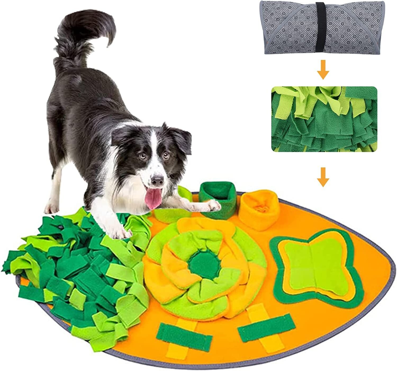 Extra Large Dog Sniffing Mat with Squeaky Nosework Slow Feeding Mat - Pet  Clever