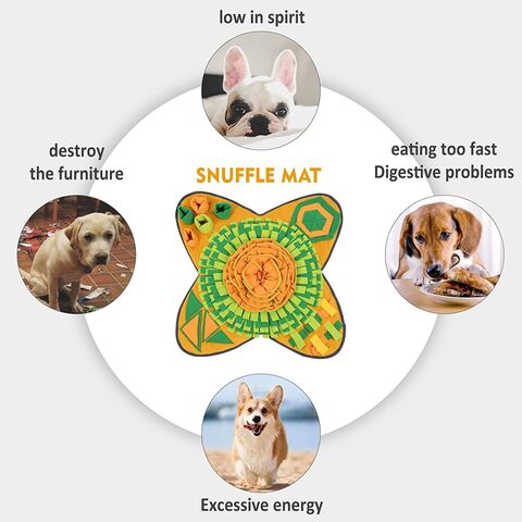 Dog Snuffle Mat Pet Puzzle Toy Sniffing Training Pad Activity