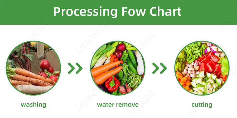 Salad Processing Line For Fresh Cut Vegetable Processing - China ...