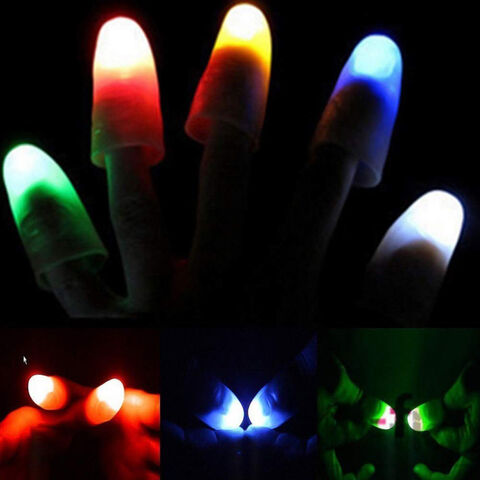 Buy Wholesale China Led Finger Lamps Fake Light Fingers Magic