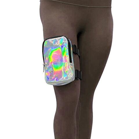 Buy China Wholesale Holographic Thigh Bag Leg Harness For Women Outdoor Waist Pouch Carnival Hiking Travel Fanny Pack With Adjustable Straps Holographic Drop Leg Bag Waterproof 2.35 Globalsources