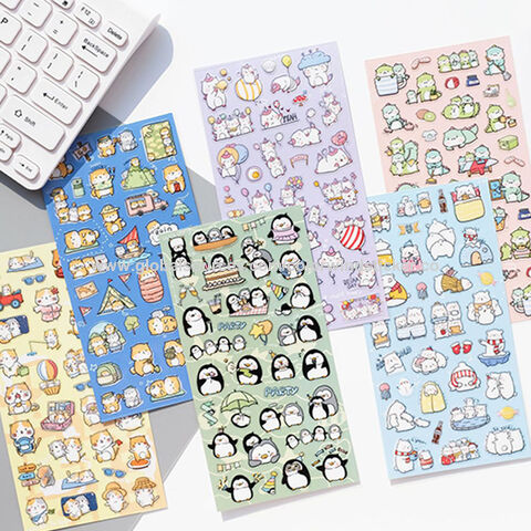 Buy Wholesale China Promotion Of High Quality Original Design Koniwa Kawaii  Animals Sell Like Hot Cakes Pvc Waterproof Stickers & Pvc Sticker at USD  0.35