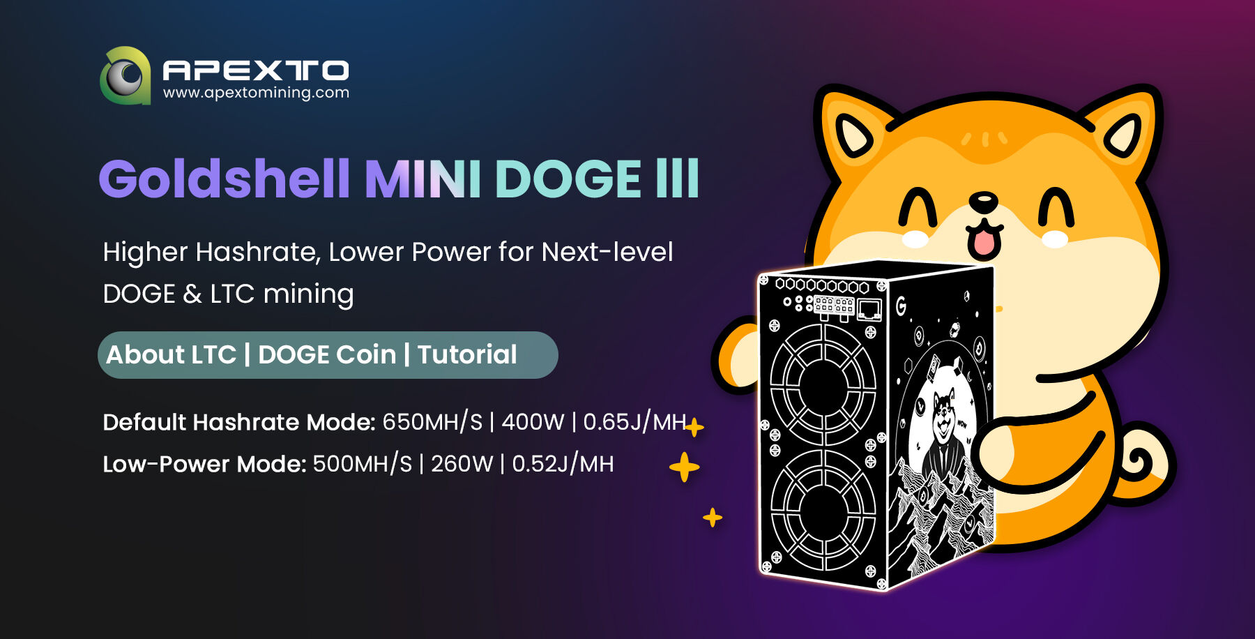 Achetez en gros Goldshell Mini Doge Iii Ltc Et Dogecoin Ltc Coin Crypto  Asic Miner Montre Gshock Serveur Chine et Gshock Montre Mini Doge Iii à 200  USD | Global Sources