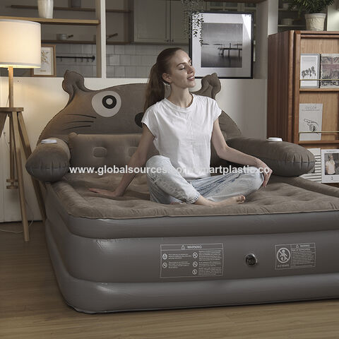 Wholesale Factory Oem Inflatable Bed Cartoon Back Air Mattress Flocked Airbed Caming Mattress Outdoor Portable Blow Up Mattress 26 Wholesale China Inflatable Air Bed at Factory Prices from Zhongshan S...