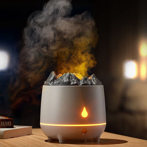 Flame Volcano Air Humidifier USB Aroma Diffuser Essential Oils