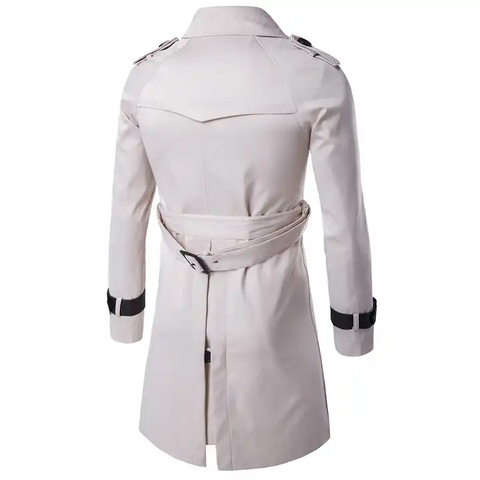 Gabardina a prueba de viento para hombre, chaquetón cálido, suave