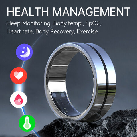 Fashion Men's Ring Magic Wear NFC Smart Ring Finger Digital Ring for Phones  With Functional Couple Stainless Steel RingBlue / 10