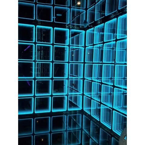 Meilleur prix Nouveau plancher de danse à LED miroir infini 3D, scène de danse à LED, panneau de danse à LED, lumière de danse à LED