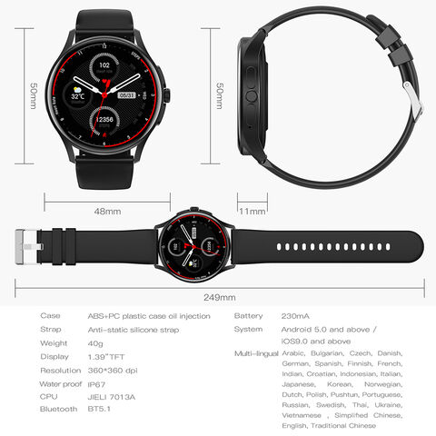 Reloj Inteligente Mujer con Llamada Bluetooth,1.39 Smartwatch Mujer  Siempre en Exhibición, IP67 Impermeable, con Monitor