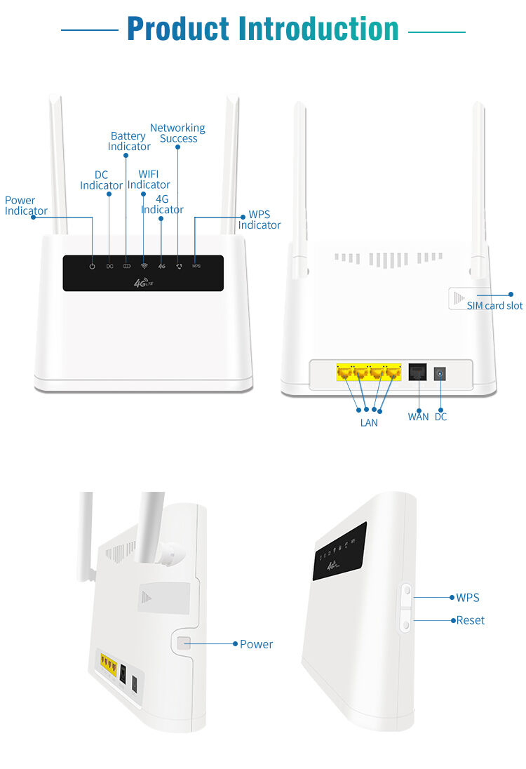 Buy Wholesale China 4g Lte Cat4 300mbps 3g Router With 4 Ethernet Rj45 ...