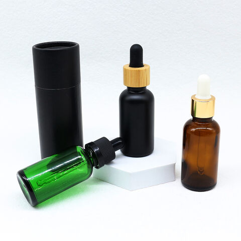 Buy Wholesale China Wholesale 30ml Matte Black Glass Dropper Bottle For Cosmetics  Oil/essential Oil Black Glass Dropper Bottle With Black Paper Tube & Cosmetic  Packaging at USD 0.32