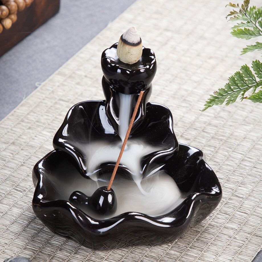 Creative Gift Backflow Incense Holder Middle East Black Incense Burner