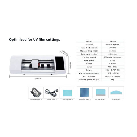 Cortadora de Protector de Pantalla TPU - Reembolso a Mitad de Precio en Fábrica - Máquina Universal de Calidad para Cortar Protectores de Pantalla - Película UV Optimizada