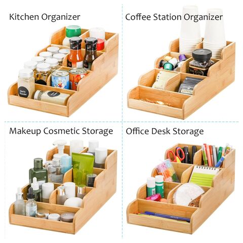 Buy Wholesale China Bamboo Coffee Tea Bag Condiment Organizer Coffee Station  Organizer Holder Bamboo Coffee Bar Accessory Caddy & Coffee Brewer  Accessories at USD 7.48