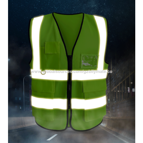Sublimation Safety Reflective Vest-Green Color