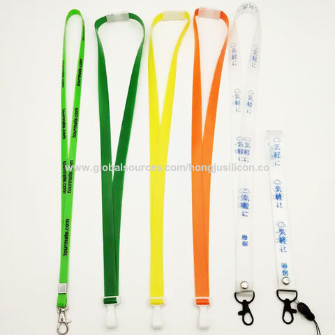 Lanyard deportivo de silicona barato con impresión personalizada para regalo promocional OEM, lanyard de PVC personalizado