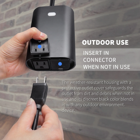 Buy Wholesale China Us Outdoor Power Charging Item Zwave Weatherproof High  Quality Black Color 2 Socket Remote Control Electrical Smart Outlet Plug & Remote  Control at USD 15