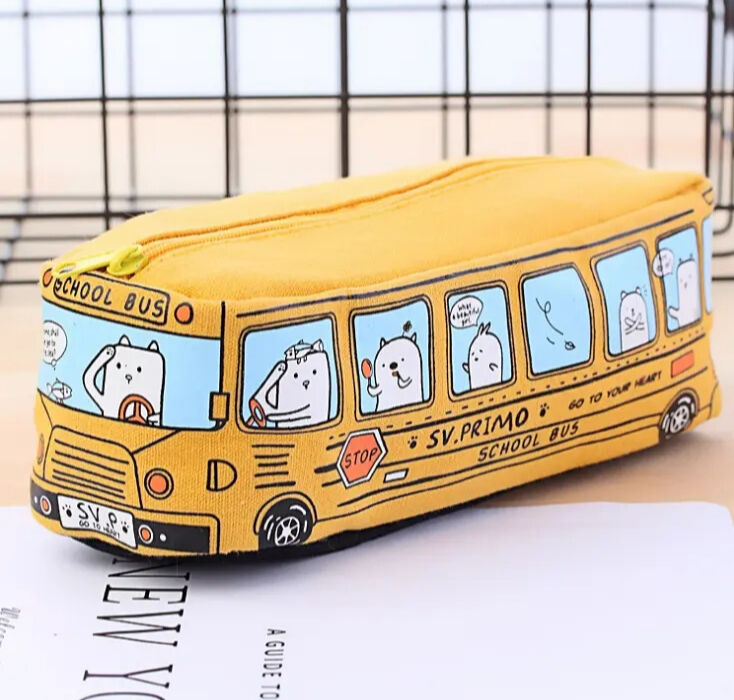 Buy Wholesale China Cute Schoolbag Pen Bag Large Capacity Stationery Bag  For Primary High School Students Cartoon Simple & Stationery Bag Pen  Student Cartoon Cute Capacity at USD 2.18