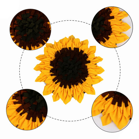 Pet Sniffing Mat Training Blanket Dog Snuffle Mat Sunflower Pad