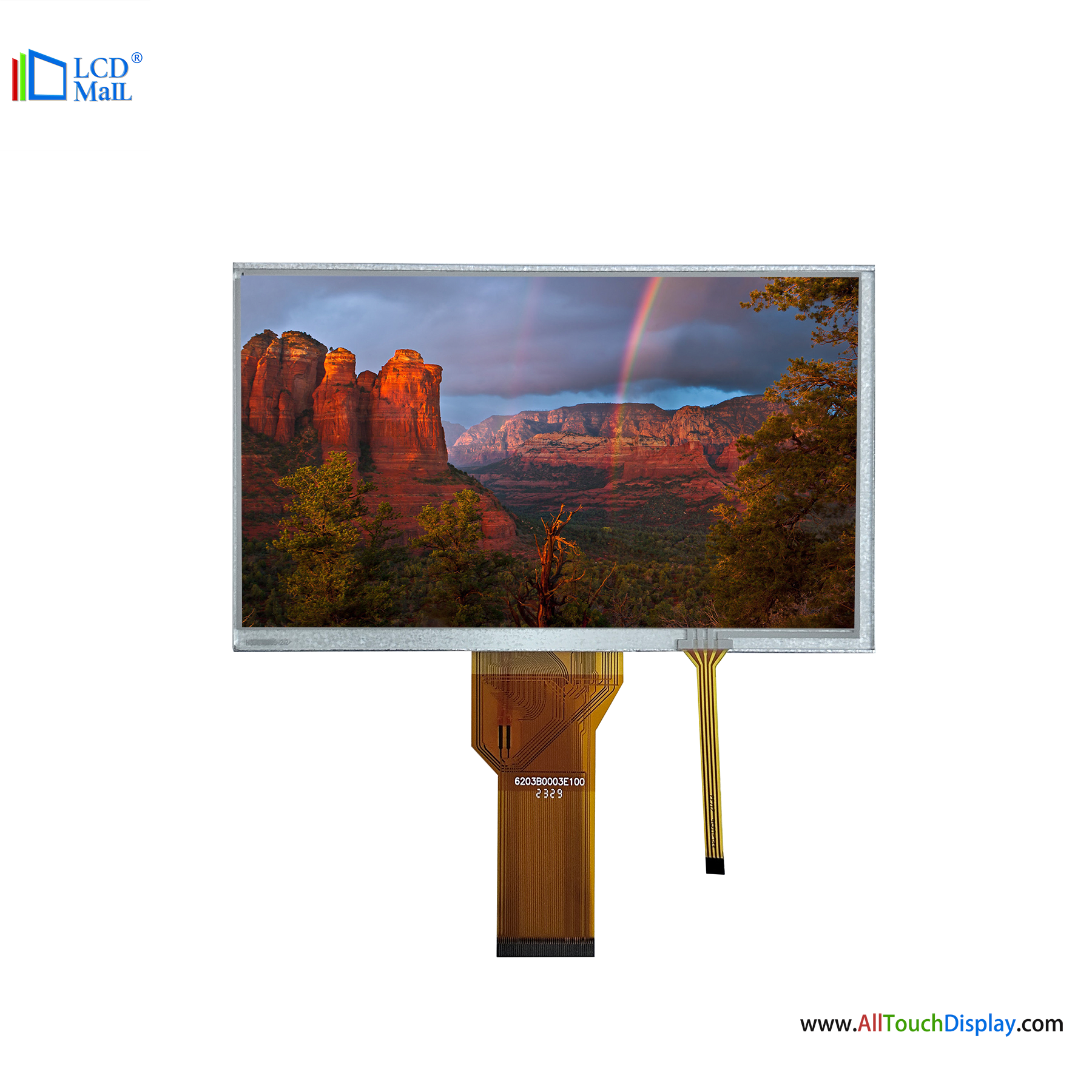 7 Inch Tft Lcd Display Module 800*480 350 Nits Lcd Screen With Rgb