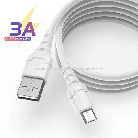 Câble Aspor A100 3a Type C Charge rapide Type C 3a Téléphone Portable PC Ordinateur Portable Vente en gros Câbles de données USB