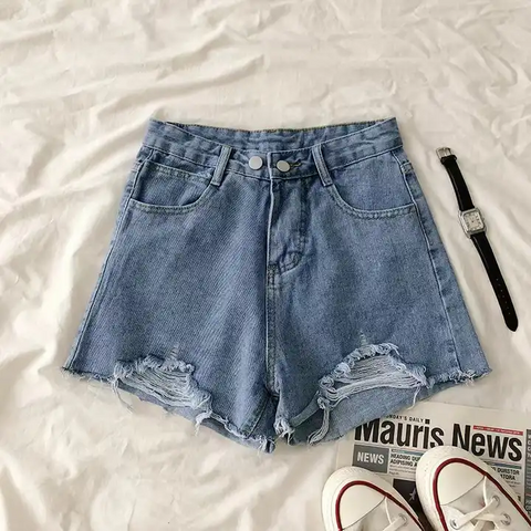 Women's Shorts Denim Loose Casual Jeans Women Shorts for Summer
