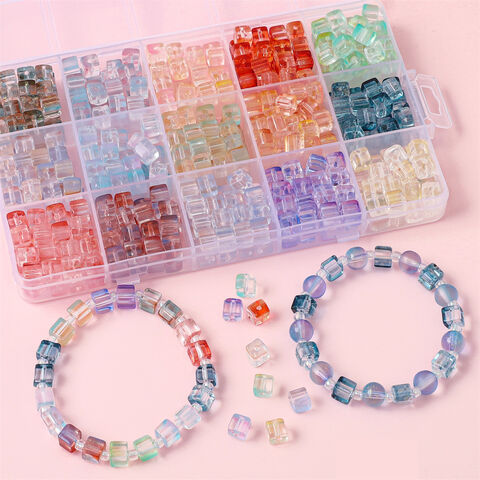 7mm Mixed Pastel Colour Letter Beads Coin Round Jewellery Kids Craft  Beading 