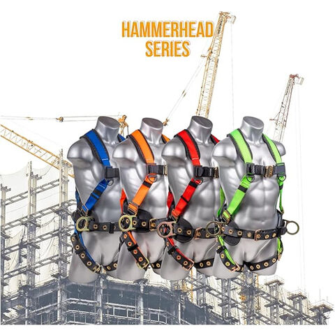 Safety Harness Fall Protection Upgrade 4 Quick Buckles Construction Full  Body Harness with 6 Adjustment D-ring