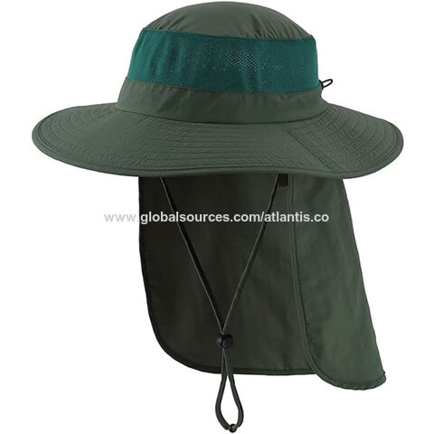Men's Bucket Hat Boonie Hunting Fishing Outdoor Cap Unisex Wide Brim Sun  Hat New