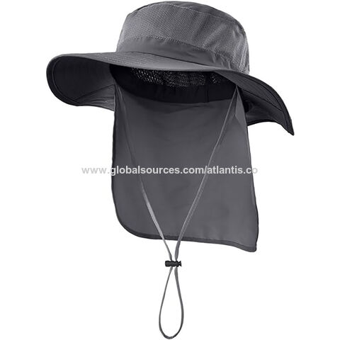 Buy Wholesale China High Quality Outdoor Camping Fishing Orange Bucket Hat  Uv Protection Neck Shade Flap Hat Cap With String Quick Dry Sun Hat & Bucket  Hat at USD 1.4