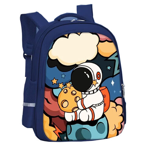 Mochila escolar de dibujos animados, bolsa de excursión personalizable
