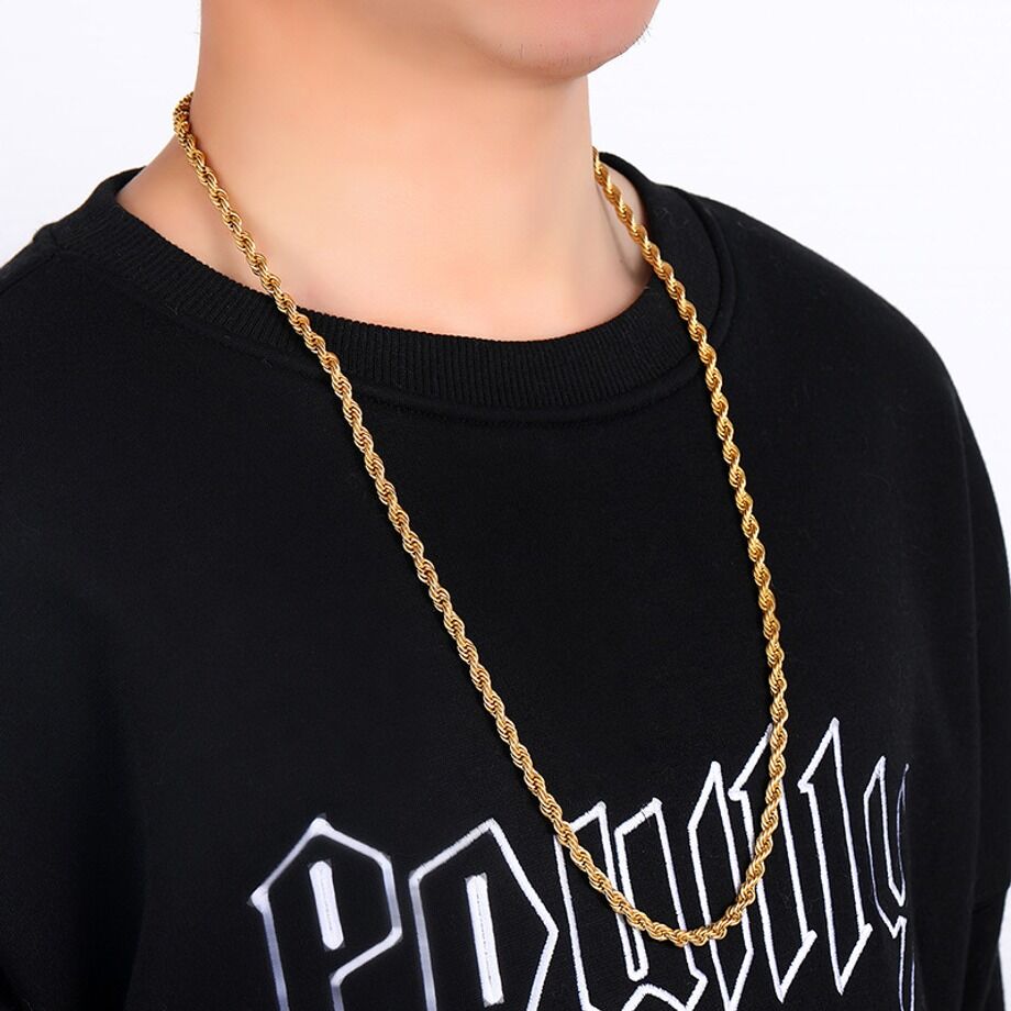 Custom Rope Link Chain Buy Wholesale China Custom Jewelry 316l Stainless Steel Link Chain Rope ...