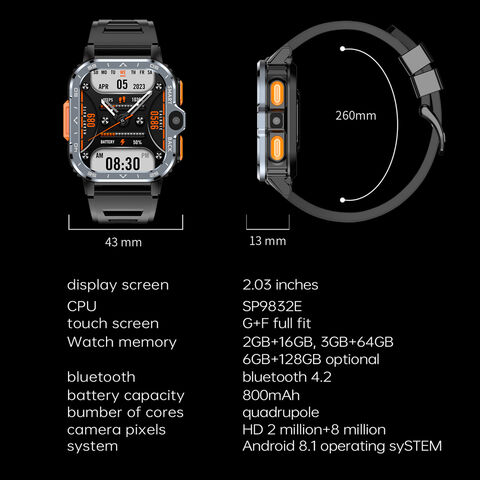 Fournisseur Montres intelligentes de sport NHJ07 2G 3G 4G SIM WIFI GPS Bracelet de sport Téléphone Montre intelligente Smartwatch en Chine