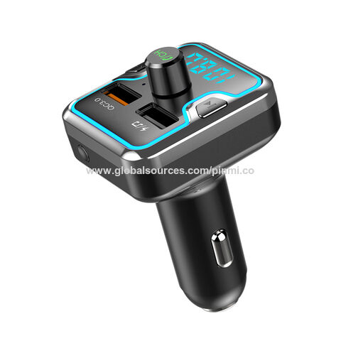  Bluetooth 5.0 FM Transmitter for Car Wireless FM Radio Adapter  Car Kit Hands-Free Dual USB Ports with QC3.0 Support SIRI/Google Voice  Assistant AUX Input/TF Card/USB Drive MP3 Player : Electronics