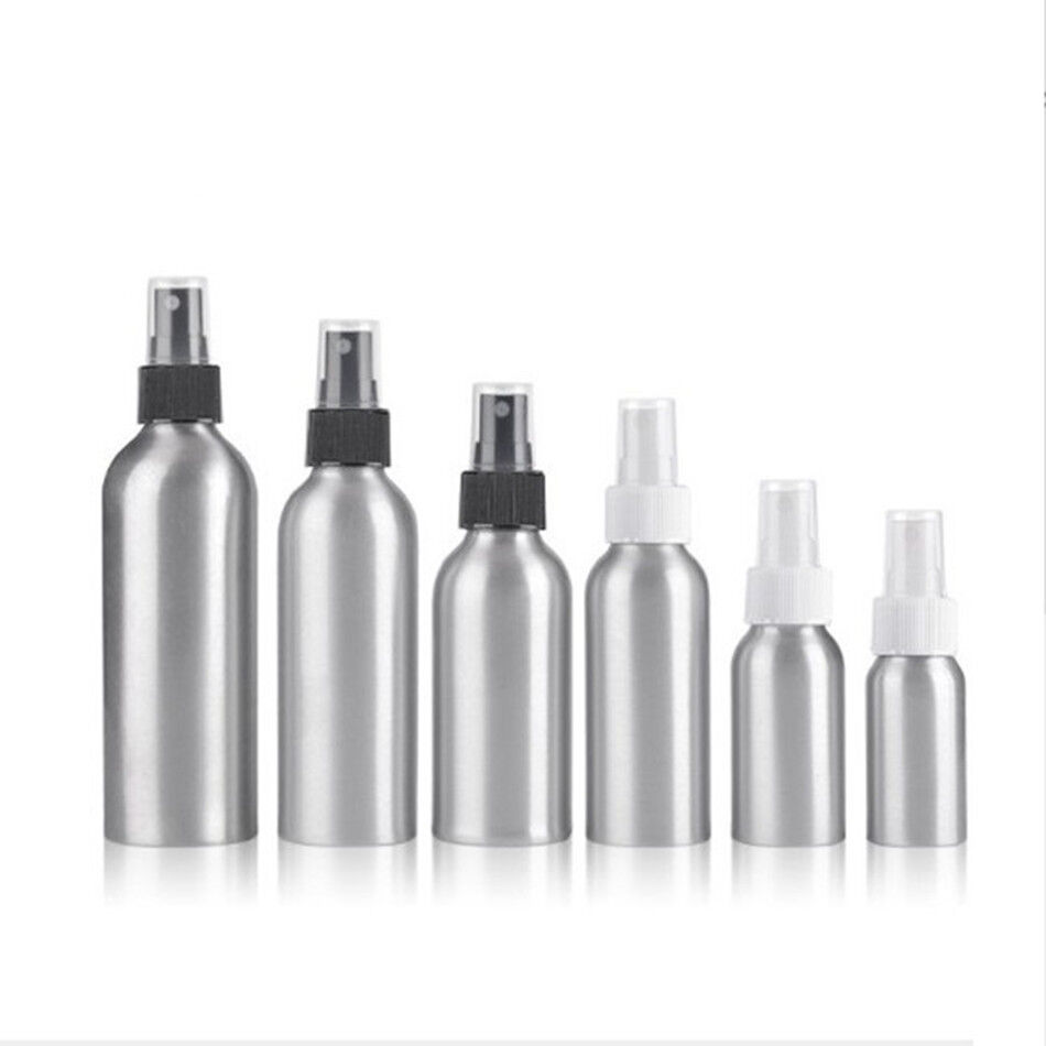 250ml Round Aluminum Bottles With Matte Silver Metal/Aluminu