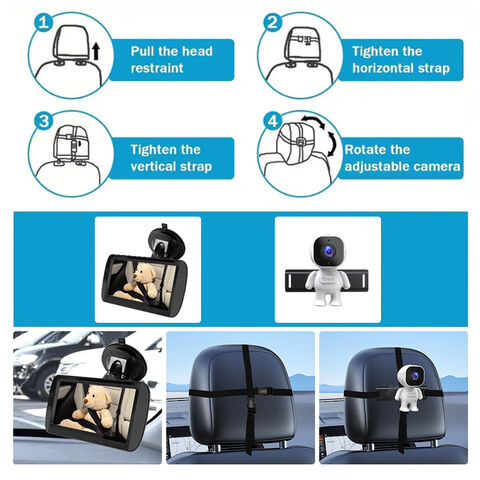 Compre Coche Bebé Monitor Vista Infantil En Asiento Trasero Cámara