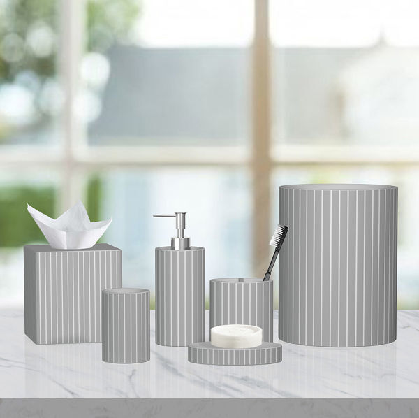 Buy Wholesale China Modern Square Bathroom Accessories Set With Wooden