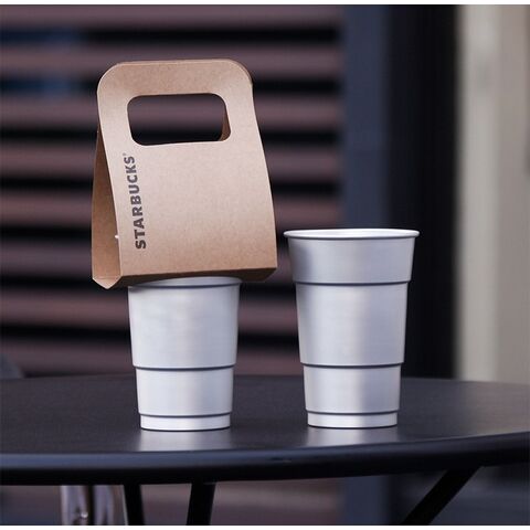 Hochwertige, wiederverwendbare, recycelbare Aluminiumbecher für Outdoor-Campingpartys, Kaltgetränke, Bier und Cola