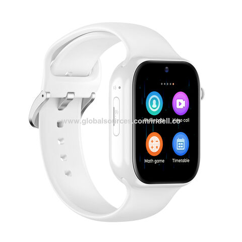 A90_BLANCO Reloj Inteligente 4G para Niños Android GPS Videollamada Chat de Voz Descarga de Aplicaciones