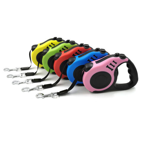 Correa retráctil automática y duradera de nailon personalizada para perros, ideal para viajes al aire libre, paseos y senderismo