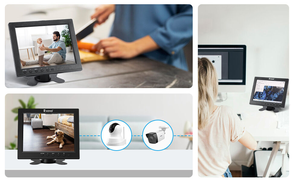Small Portable Monitor Eyoyo 7 Inch Small Monitor, Mini Monitors IPS ...