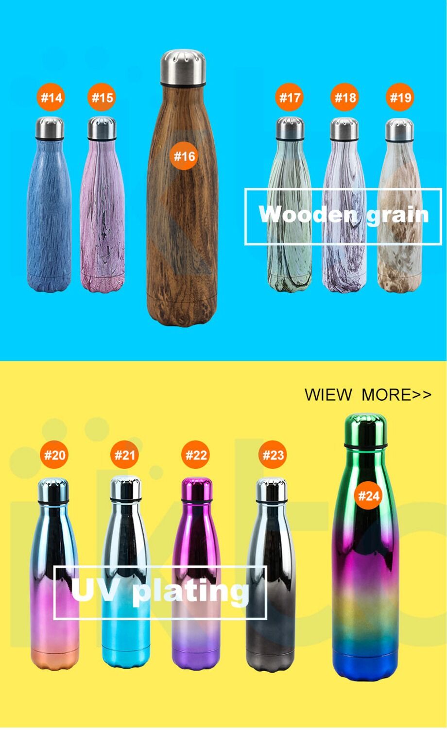 Ce Approved High Quality Double Wall 304 Stainless Steel Vacuum Sport ...