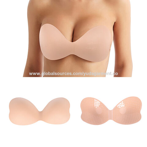 Buy Wholesale China One-piece Strapless Bra Cotton Adhesive Invisible Bra  Light Weight Sticky Bra & Strapless Bra Sticky Bra Silicone Bra at USD 1.88