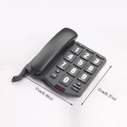 Téléphone filaire fixe Téléphone analogique de bureau avec gros boutons -  Shenzhen LIGNE EST - Shenzhen LIGNE EST