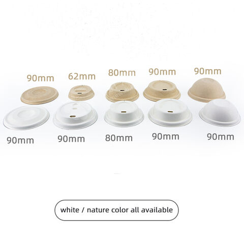 Best 90mm sugarcane flat cold coffee cup lid factory and suppliers