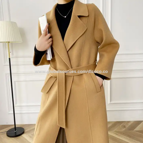 Women's Winter 100% Wool Handmade Wool Long Coat For Women's Women's Winter 100% Wool Handmade Wool Long Coat For Women's