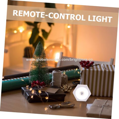 Lot de 3 Lampes LED Tactiles Hexagonales pour Chevet, Placard, Miroir de Maquillage, Applique Murale LED