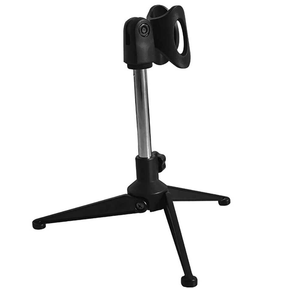 Buy Wholesale China Golden Supplier Adjustable Mini Black Professional Tripod Desktop Microphone