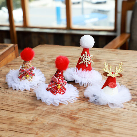 12PCS Christmas Hair Rings Clips Ornaments Xmas Gifts Red Accessories -  China Christmas Hair Accessory and Christmas Clips price